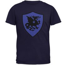 Halloween Knight Shield Costume Dragon Mens T Shirt Navy LG