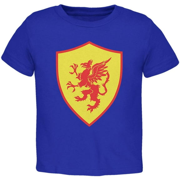 Halloween Knight Shield Costume Griffin Toddler T Shirt Royal 2T