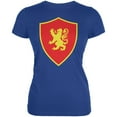 thumbnail image 1 of Halloween Knight Shield Costume Rampant Lion Juniors Soft T Shirt Royal SM, 1 of 1