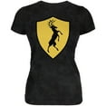 thumbnail image 1 of Halloween Knight Shield Costume Stag Juniors Soft T Shirt Charcoal Black Triblend LG, 1 of 1
