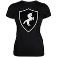 thumbnail image 1 of Halloween Knight Shield Costume Unicorn Juniors Soft T Shirt Black 2XL, 1 of 1