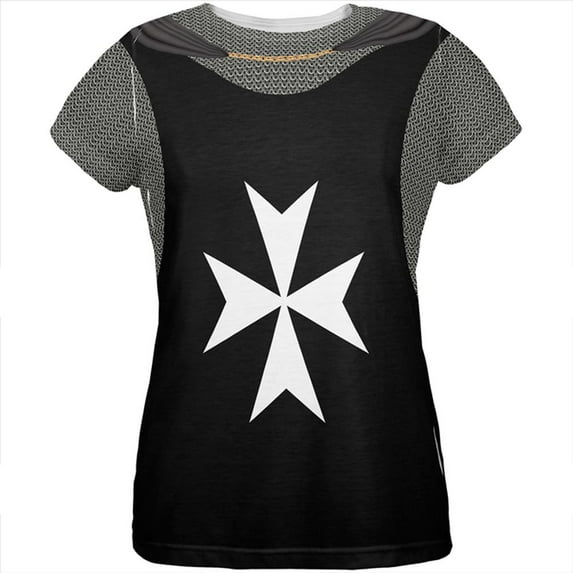 Halloween Knights Hospitaller Armor Costume All Over Womens T Shirt Multi X-LG