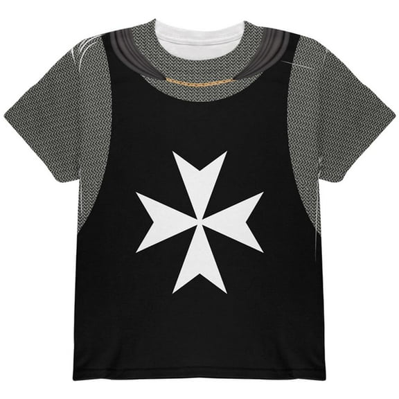Halloween Knights Hospitaller Armor Costume All Over Youth T Shirt