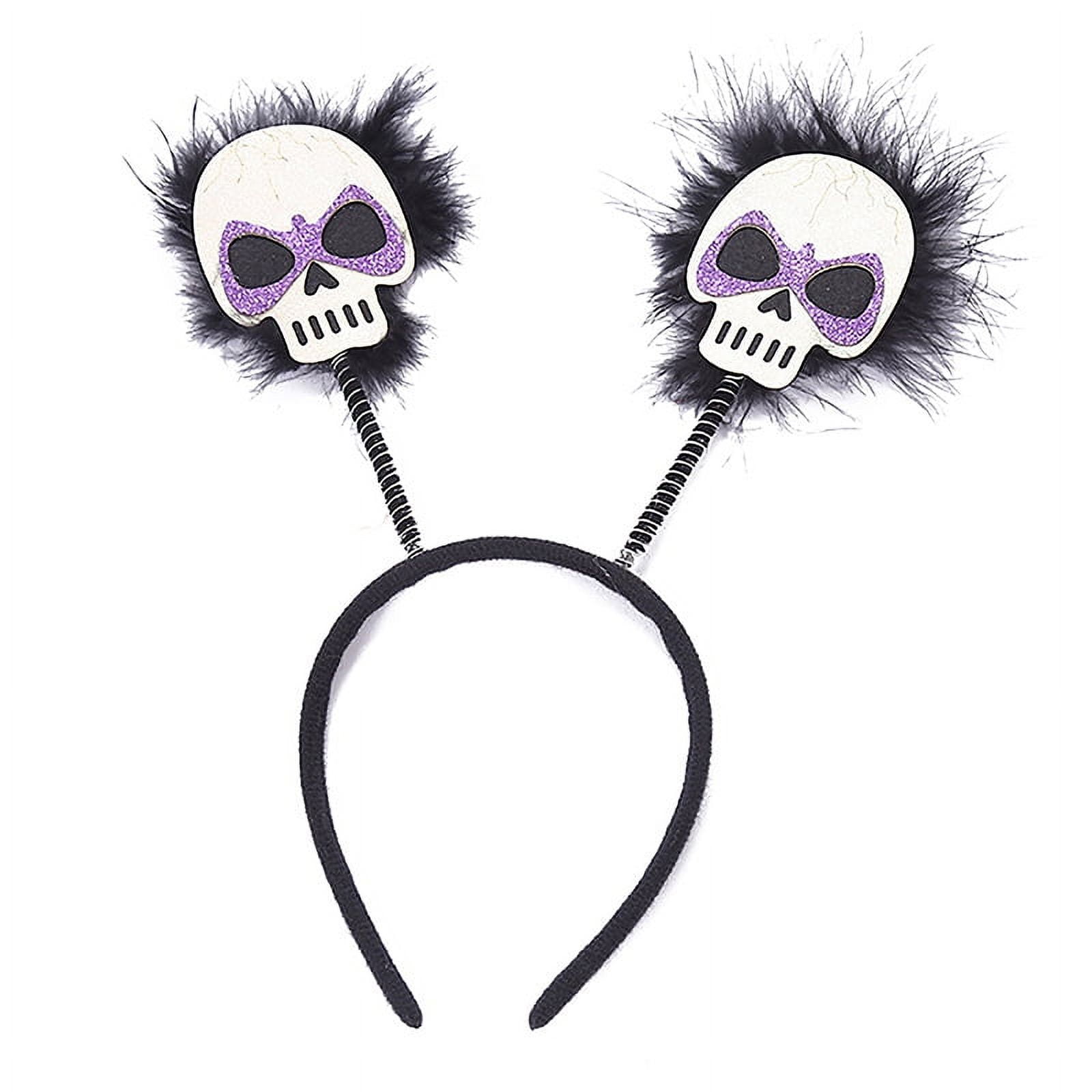 Halloween Kuromi Headwear Goth Pumpkin Skeleton Demon Hair Band Funny