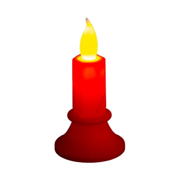 Halloween LED Flickering Candle Decoration, Flameless Electronic Pillar Candle for Table Centerpiece, Warm Light Ambient for Thanksgiving Christmas Home