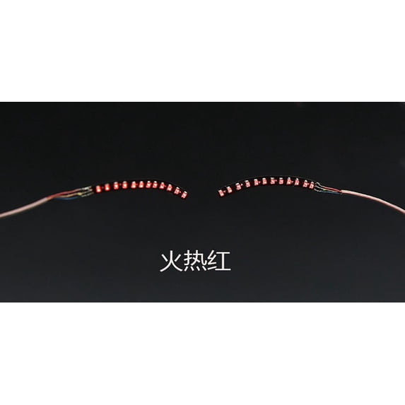 Halloween LED Lighted False Eyelashes Luminous Glowing Makeup Strip Lashes Lamp Double Eyelid Sticker Club Bar Dance Party Cosmetic Accssories LED Light False