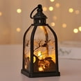 thumbnail image 1 of Halloween LED Night Light with Electronic Candle Effect, Desktop Ornament Featuring Tombstone and Ghost Scene for Holiday Decoration, Battery Operated Spooky Decor, 1 of 6