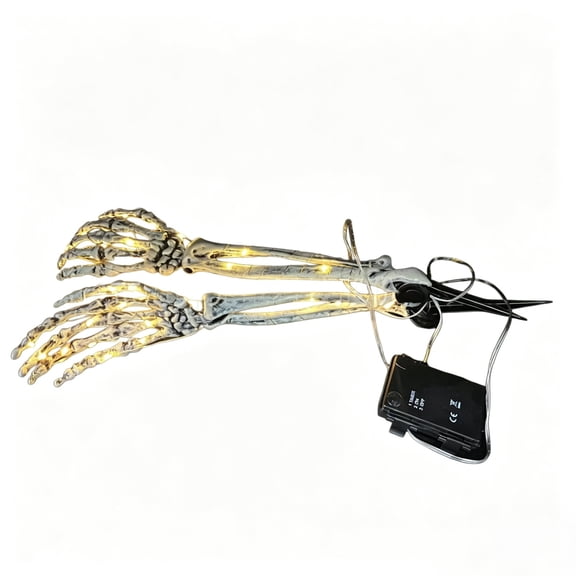 Halloween LED Skeleton Hand Ground-Stake Light And Glowing Ghost Hand Prop For Haunteds Houses And Escape Rooms