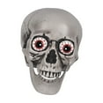 thumbnail image 1 of Halloween LED Skull Statue Light - Life Size Human Skull with LED Light Up Eyes - Night Light Skull Prop for Horror, Haunted House, Party, Dress Up, 1 of 8