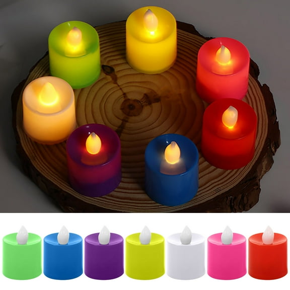 Halloween LED Tealights 6Pack Flameless Candle Light Orange Tea Light With Warm White Pumpkins Flameless Tea Lights Votive Candles Battery Powered For Christmas Halloween Decorations