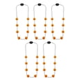 thumbnail image 1 of Way to Celebrate Halloween Jack-O-Lantern Light up Necklace Bundle, 5 Pack, 1 of 5