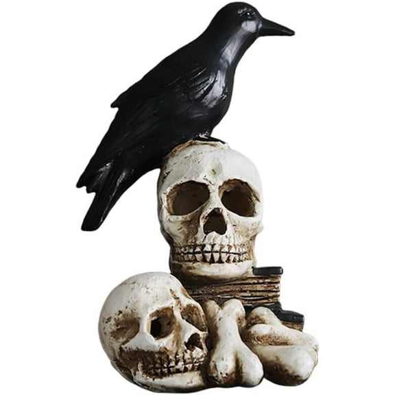Halloween Lamp Halloween Street Lights Simulation Halloween Lantern Skull Table Lamp Retro Decor Night Light Funny Night Light Crow Lamp Halloween Floor Lamp