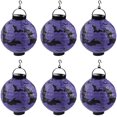 thumbnail image 1 of Halloween Lantern 6 PCS 20 Cm Diameter Yellow Pumpkin Spider Purple Bat White Spider Color Castle Black Skull Halloween Paper Lantern Hanging Lanterns for Halloween Party Decorations, 1 of 9