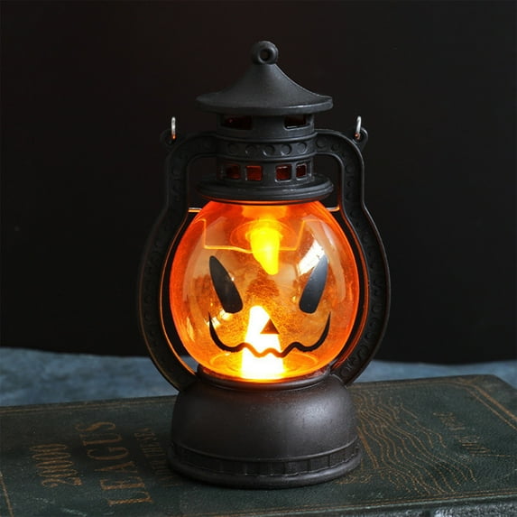 Halloween Lantern Halloween Decor Retro Decor Battery Lantern Flameless LED Candle Lantern Halloween Vintage Lantern Handheld Halloween Lamp Halloween Decorations