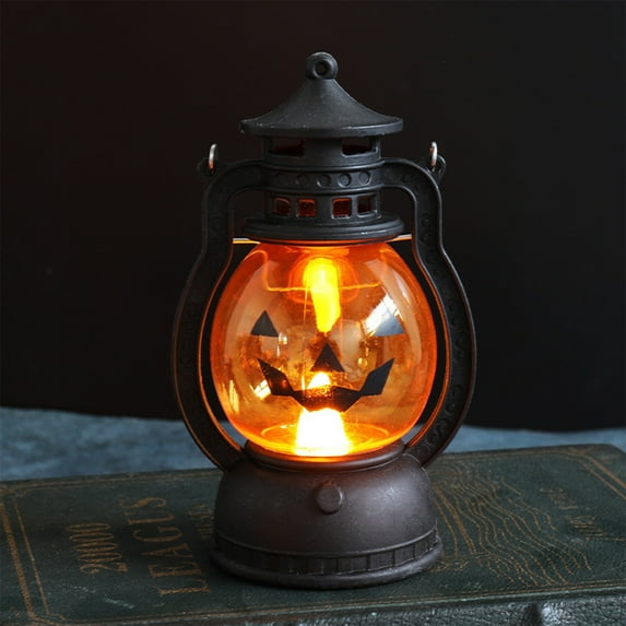Halloween Lantern Halloween Decor Retro Decor Battery Lantern Flameless LED Candle Lantern Halloween Vintage Lantern Handheld Halloween Lamp Halloween Decorations