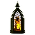 thumbnail image 1 of Halloween Lanterns Battery Operated Vintage Style with Flickering Light 4 Designs Pumpkin Skull Ghost Witch for Indoor Outdoor Party Decorations Spooky Fall Festival Home Decor, 1 of 1
