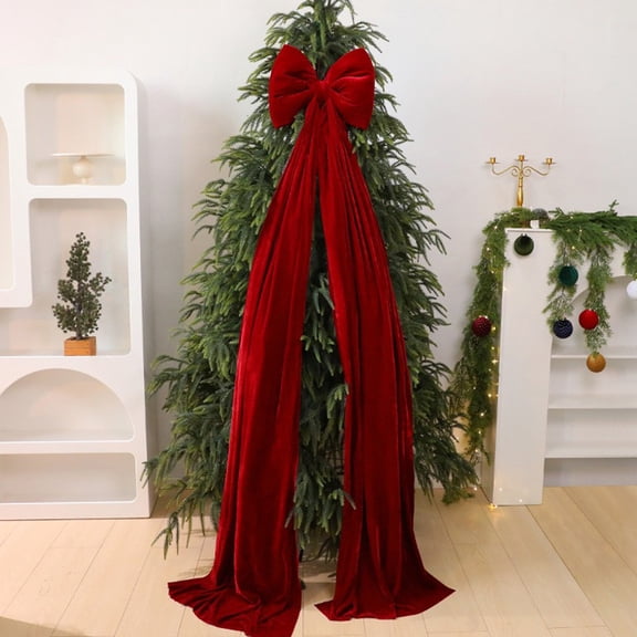 Halloween Large Christmas Bow Ornament 16 Inch Christmas Holidays Decor,for Holiday Party Wreath Xmas Tree Decor Christmas Ornaments(A)