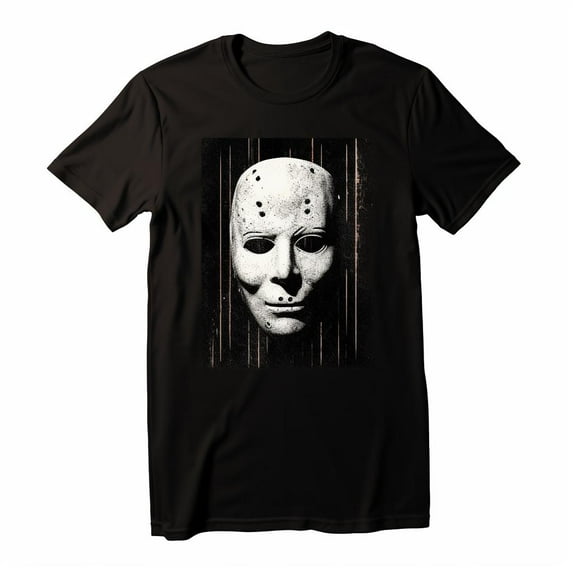 Halloween Large Face Premium T-Shirt Men's T-shirt New Cotton Black Tee XS-5XL