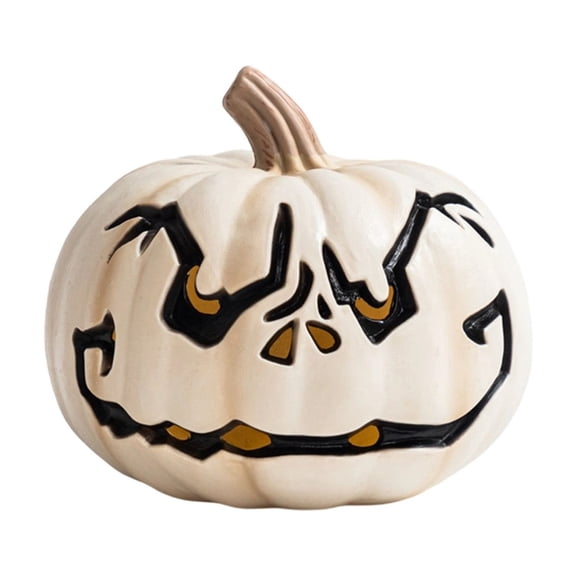 Halloween Large Hollow Pumpkin Lantern Decor, Glowing LED Carved Jack O Lantern with Intricate Cutout Patterns for Mall Window Display Storefront Scene Setting Event Party Fall Harvest Home Accent