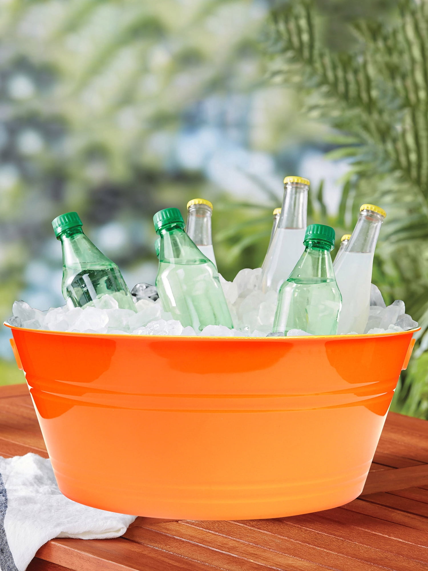 Halloween Large Polypropylene Party Tub, Orange, 18", by Way To Celebrate