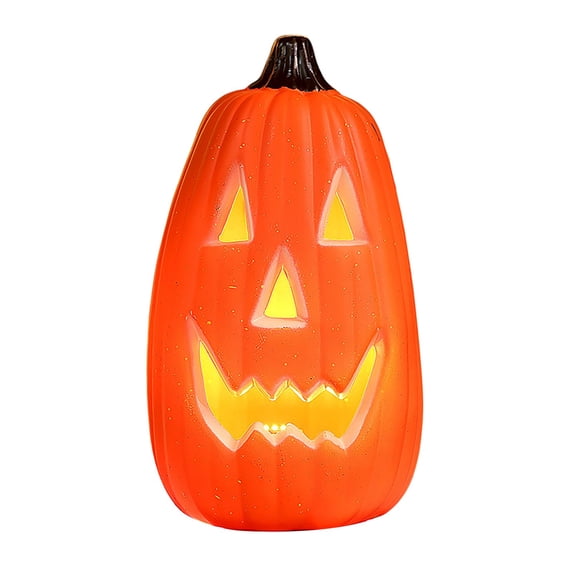 Halloween Large Pumpkin Lantern LED Glowing Funny Pumpkins Light Ornament for Home Yard Garden Outdoor Indoor Decor