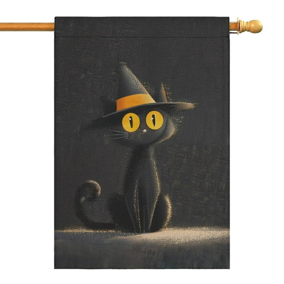 Halloween Large Spring Summer Garden Flag 28x40 Inch, Double-Sided Polyester Welcome Yard Flag, Outdoor Patio Decoration