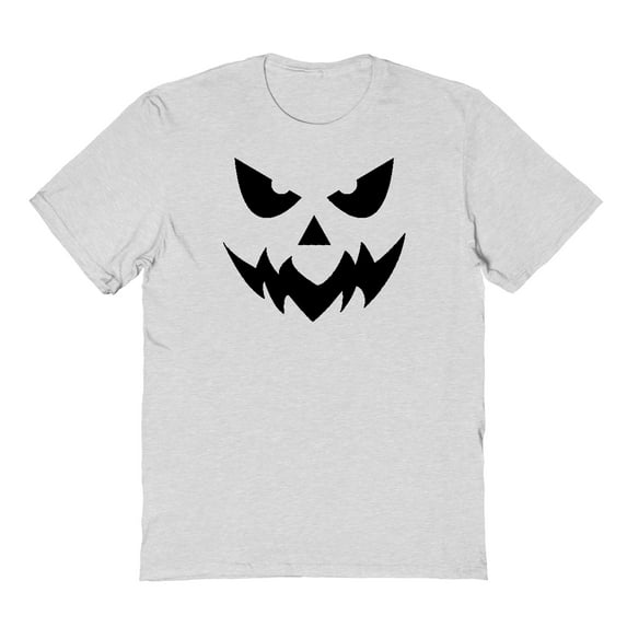 Halloween Latern Graphic Ash Grey Men's Cotton T-Shirt