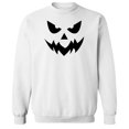thumbnail image 1 of Halloween Latern Graphic White Men's Cotton Pullover Sweatshirt, 1 of 1