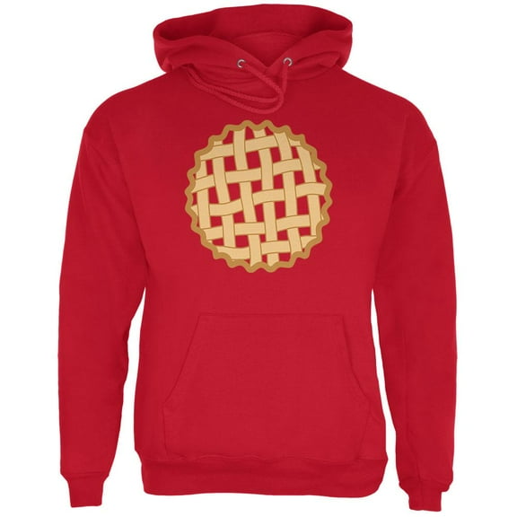 Halloween Lattice Pie Costume Strawberry Cherry Mens Hoodie Red SM