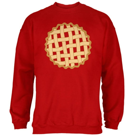Halloween Lattice Pie Costume Strawberry Cherry Mens Sweatshirt Red X-LG