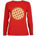 thumbnail image 1 of Halloween Lattice Pie Costume Strawberry Cherry Womens Long Sleeve T Shirt Red 2XL, 1 of 1