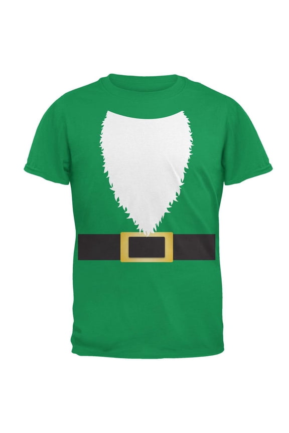 Halloween Lawn Gnome Costume Green Mens T Shirt Irish Green 3X-LG