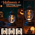 thumbnail image 1 of Halloween Led Lantern, Pumpkin Scene Decorative Lantern, Portable Warm Night Light for Indoor Halloween Home Tabletop Mantel Display Party Decoration, 1 of 7