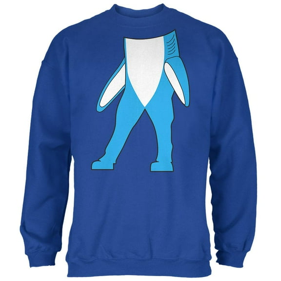 Halloween Left Shark Body Costume Mens Sweatshirt Royal 3X-LG