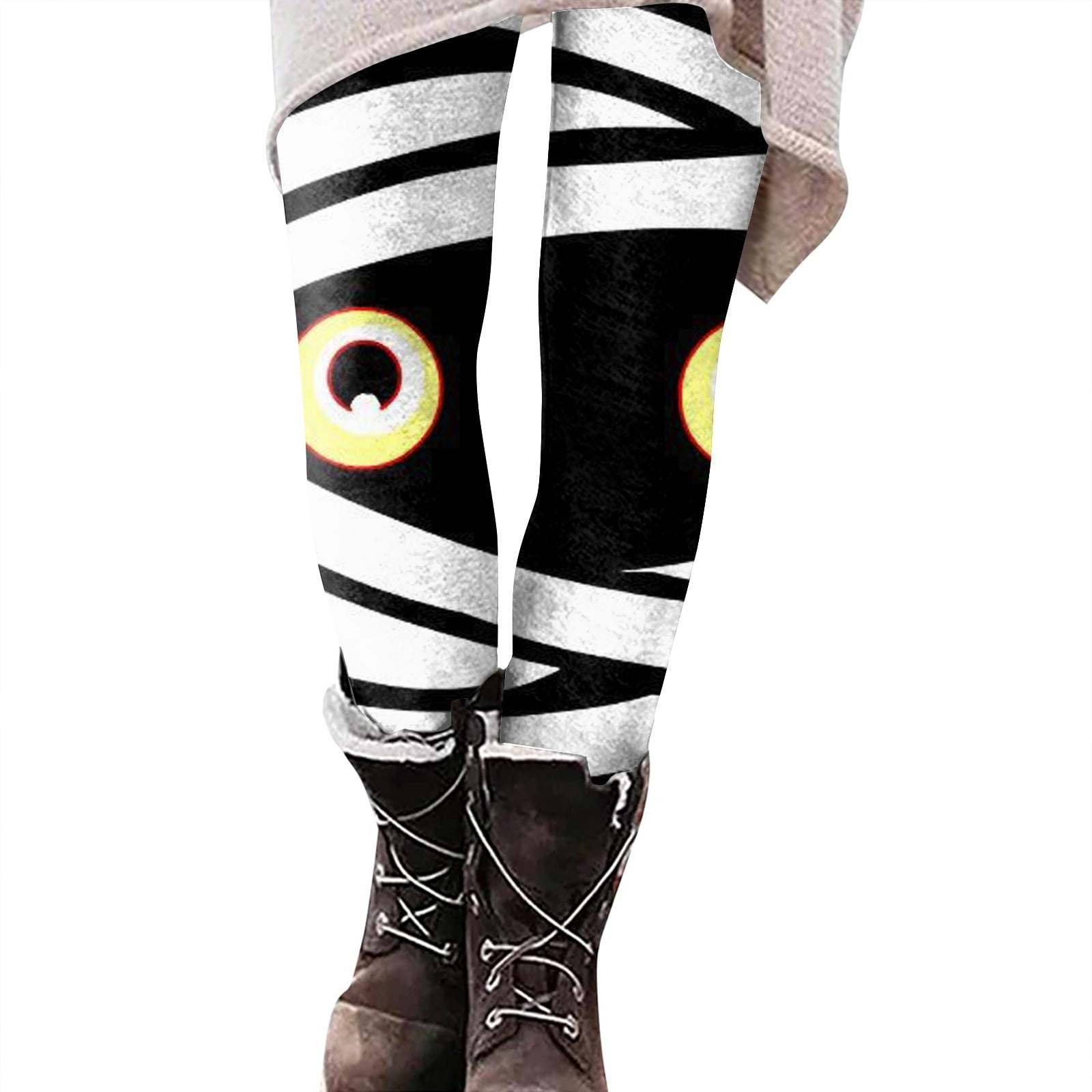 Halloween Leggings for Women Stretch Butt Lifting Yoga Pants Pumpkin