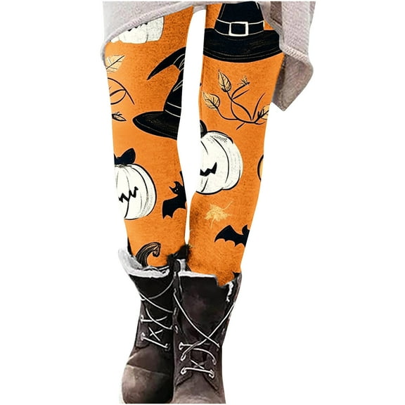 Halloween Leggings for Women 2025 Fashion Grahpic Printed High Waist Womens Leggings Stretchy Yoga Pants