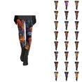 thumbnail image 1 of Halloween Leggings for Women Elastic High Waist Slim Fit Casual Festive Pumpkin Print Workout Running Yoga Pants, 1 of 5