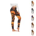 thumbnail image 1 of Halloween Leggings for Women Elastic High Waist Slim Fit Funny Spooky Print Lifting Tights Pants Workout Yoga Pants, 1 of 5