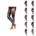 thumbnail image 1 of Halloween Leggings for Women Elastic High Waist Spooky Print Lifting Tights Pants Workout Yoga Pants, 1 of 5