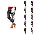 thumbnail image 1 of Halloween Leggings for Women Elastic High Waist Spooky Print Lifting Tights Pants Workout Yoga Pants, 1 of 5