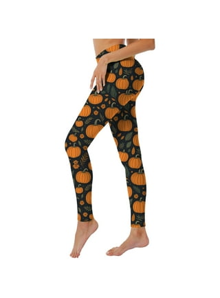 CLOOCL Leggings Women Sexy Yoga Pants Halloween Lollipop Pumpkin