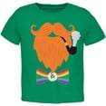 thumbnail image 1 of Halloween Leprechaun Costume Rainbow Bow Tie Toddler T Shirt Kelly Green 2T, 1 of 1