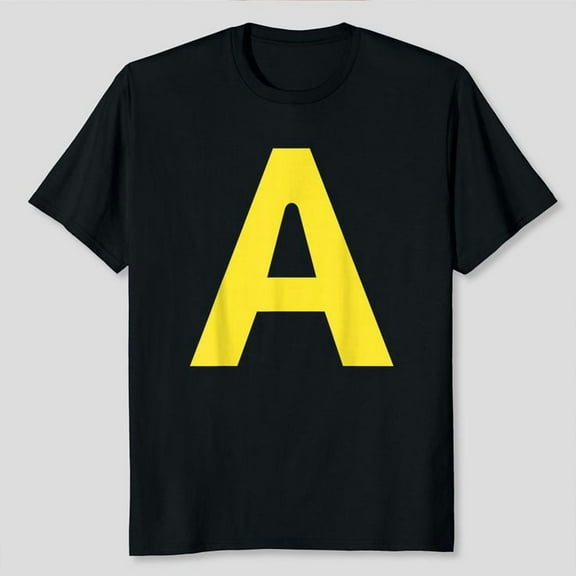 Halloween Letter A Alphabet Matching Costume T-Shirt Unisex, Sizes S-5XL - Gategoo