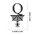thumbnail image 1 of Halloween Letter Decorations, Halloween Metal Hanging Ornaments,Initial Name Personalized Hanging Tags, Black Cutout Spiderweb Monogram Sign for Halloween Party Home Indoor Outdoor Decorations, 1 of 4