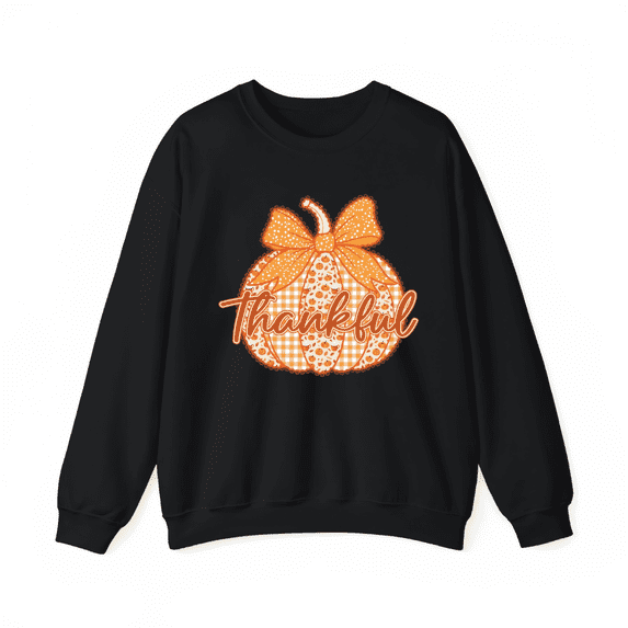 Halloween Letter Pumpkin T-shirt Top, round neck, long sleeve,Soft Breathable Regular Fit Black S-3XL