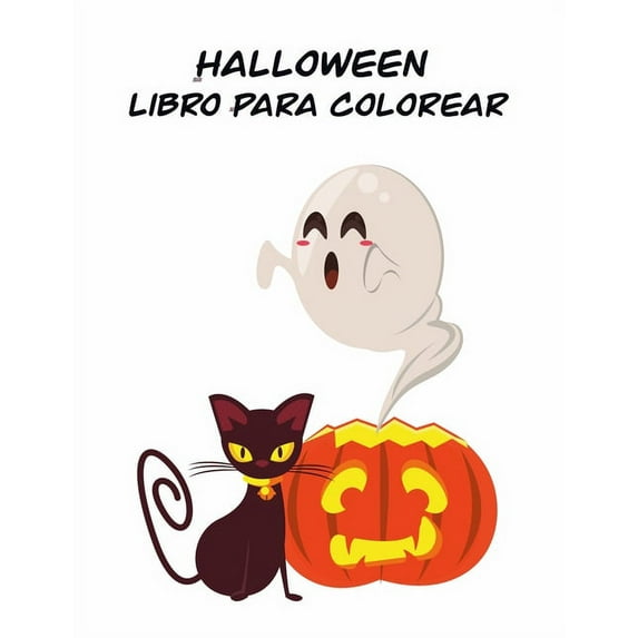 Halloween Libro para Colorear: Páginas lindo spooky cosas para colorear para niños, de 2-4, con: Trucos de magia monstruos (Paperback)