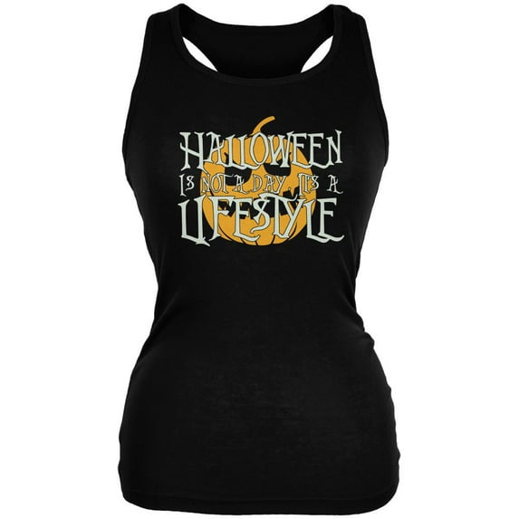 Halloween Lifestyle Black Juniors Soft Tank Top - Medium