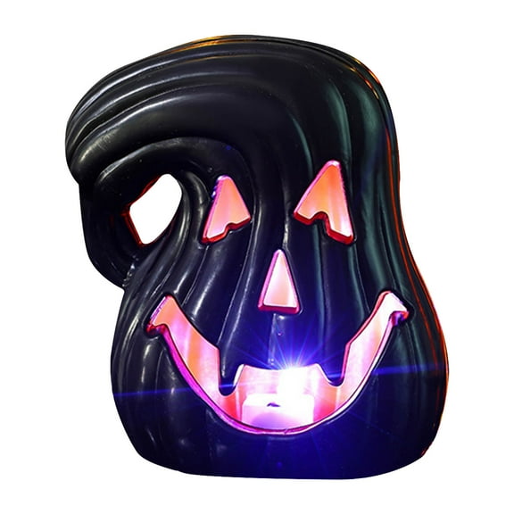 Halloween Light Up Pumpkin Jack O Lantern Pumpkins Decor Pumpkin Statue Halloween Table Decor Vintage Pumpkins Lights for Porch, Fireplace Mantle Home Party Decor