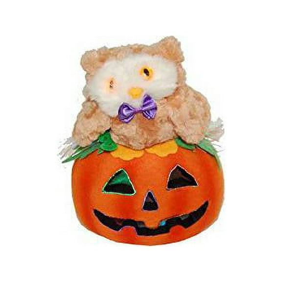 Halloween Light Up Owl Jack-O-Latern - (Battery Powered)
