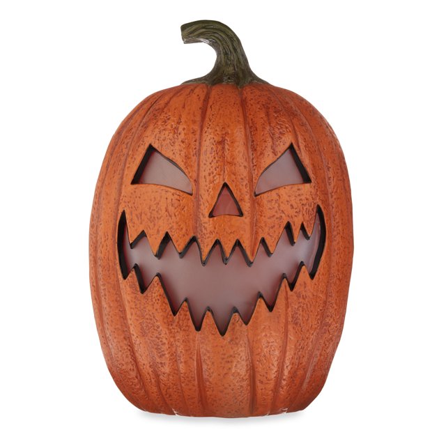 Halloween Light up Hanging Wall Decoration, JackO'Lantern, Orange, 22", by Way to Celebrate